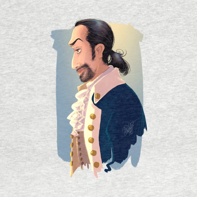 HAMILTON MUSICAL Alexander Hamilton (Lin Manuel Miranda) by MeikeARTS